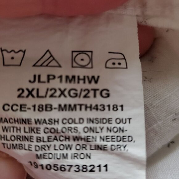 Wrangler White Gray Vintage Wash Button Down Long Sleeve Casual Shirt Size 2XL - Picture 8 of 8